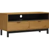 vidaXL TV-Schrank FLAM 110x40x50 cm Massivholz Kiefür Modell 1