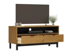 vidaXL TV-Schrank FLAM 110x40x50 cm Massivholz Kiefür Modell 1