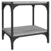 vidaXL TV-Schrank Grau Sonoma 40x33x41 cm Holzwerkstoff und Stahl