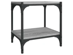 vidaXL TV-Schrank Grau Sonoma 40x33x41 cm Holzwerkstoff und Stahl