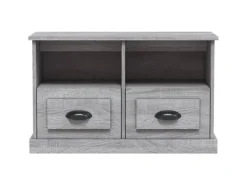 vidaXL TV-Schrank Grau Sonoma 80x35x50 cm Holzwerkstoff