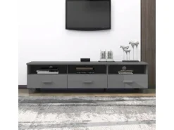 vidaXL TV-Schrank HAMAR Dunkelgrau 158x40x40 cm Massivholz Kiefür