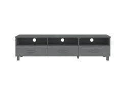 vidaXL TV-Schrank HAMAR Dunkelgrau 158x40x40 cm Massivholz Kiefür