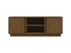 vidaXL TV-Schrank Honigbraun 110x35x40,5 cm Massivholz Kiefür
