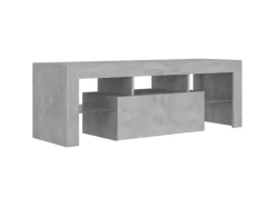 vidaXL TV-Schrank mit LED-Beleuchtung Betongrau 120x35x40 cm Modell 2