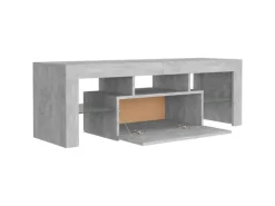 vidaXL TV-Schrank mit LED-Beleuchtung Betongrau 120x35x40 cm Modell 2
