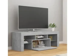 vidaXL TV-Schrank mit LED-Beleuchtung Betongrau 120x35x40 cm Modell 2