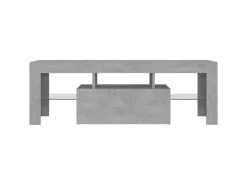 vidaXL TV-Schrank mit LED-Beleuchtung Betongrau 120x35x40 cm Modell 2