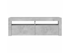 vidaXL TV-Schrank mit LED-Beleuchtung Betongrau 120x35x40 cm Modell 1