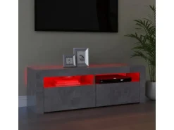 vidaXL TV-Schrank mit LED-Beleuchtung Betongrau 120x35x40 cm Modell 1
