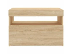 vidaXL TV-Schrank mit LED-Leuchten Sonoma-Eiche 60x35x40 cm