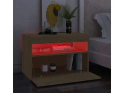 vidaXL TV-Schrank mit LED-Leuchten Sonoma-Eiche 60x35x40 cm