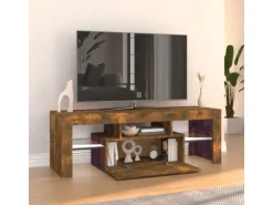 vidaXL TV-Schrank mit LED-Leuchten Räuchereiche 120x35x40 cm Modell 4