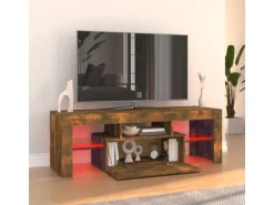 vidaXL TV-Schrank mit LED-Leuchten Räuchereiche 120x35x40 cm Modell 4