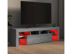 vidaXL TV-Schrank mit LED-Leuchten Grau Sonoma 140x36,5x40 cm Modell 1