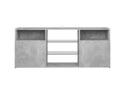 vidaXL TV-Schrank mit LED-Leuchten Betongrau 120x30x50 cm
