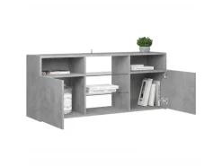 vidaXL TV-Schrank mit LED-Leuchten Betongrau 120x30x50 cm