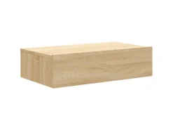 vidaXL TV-Schrank mit LED-Leuchten Sonoma-Eiche 60x35x15,5 cm