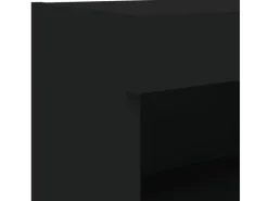 vidaXL TV-Schrank mit LED-Leuchten Schwarz 80x30x30 cm