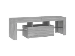 vidaXL TV-Schrank mit LED-Leuchten Grau Sonoma 120x35x40 cm Modell 3