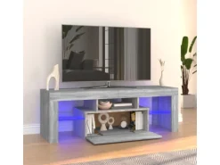 vidaXL TV-Schrank mit LED-Leuchten Grau Sonoma 120x35x40 cm Modell 3