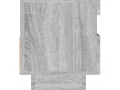 vidaXL TV-Schrank mit LED-Leuchten Grau Sonoma 80x35x40 cm
