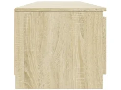 vidaXL TV-Schrank mit LED-Leuchten Sonoma-Eiche 140x40x35,5 cm