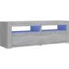 vidaXL TV-Schrank mit LED-Leuchten Grau Sonoma 120x35x40 cm Modell 1