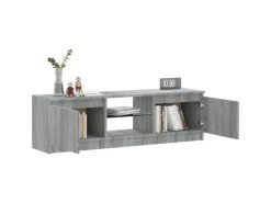 vidaXL TV-Schrank mit LED-Leuchten Grau Sonoma 120x30x35,5 cm
