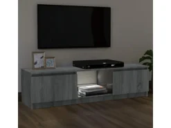 vidaXL TV-Schrank mit LED-Leuchten Grau Sonoma 120x30x35,5 cm