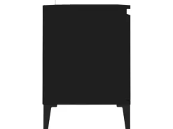 vidaXL TV-Schrank mit Metallbeinen Schwarz 103,5x35x50 cm