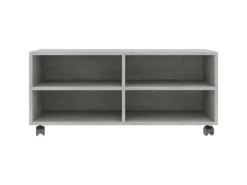 vidaXL TV-Schrank mit Rollen Betongrau 90x35x35 cm Holzwerkstoff