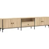 vidaXL TV-Schrank mit Schublade Sonoma-Eiche 200x25x44cm Holzwerkstoff