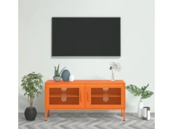 vidaXL TV-Schrank Orange 105x35x50 cm Stahl