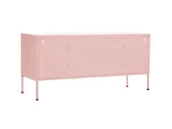 vidaXL TV-Schrank Rosa 105x35x50 cm Stahl
