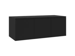 vidaXL TV-Schrank Schwarz 80x34x30 cm Holzwerkstoff