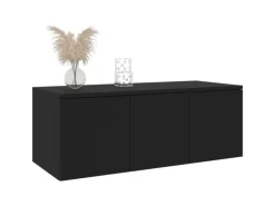 vidaXL TV-Schrank Schwarz 80x34x30 cm Holzwerkstoff