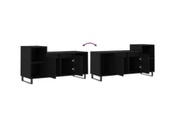 vidaXL TV-Schrank Schwarz 100x35x55 cm Holzwerkstoff Modell 4