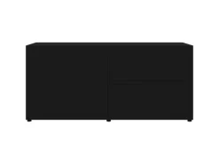 vidaXL TV-Schrank Schwarz 80x34x36 cm Holzwerkstoff