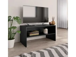 vidaXL TV-Schrank Schwarz 80x40x40 cm Holzwerkstoff