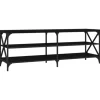 vidaXL TV-Schrank Schwarz 140x40x50 cm Holzwerkstoff