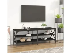 vidaXL TV-Schrank Schwarz 140x40x50 cm Holzwerkstoff