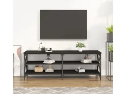 vidaXL TV-Schrank Schwarz 140x40x50 cm Holzwerkstoff