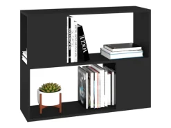 vidaXL TV-Schrank Schwarz 80x24x63 cm Holzwerkstoff