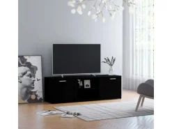 vidaXL TV-Schrank Schwarz 120x34x37 cm Holzwerkstoff