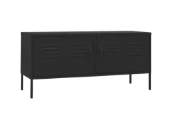 vidaXL TV-Schrank Schwarz 105x35x50 cm Stahl Modell 1