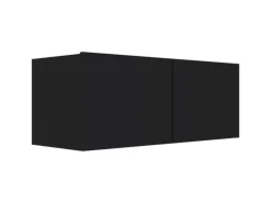 vidaXL TV-Schrank Schwarz 80x30x30 cm Holzwerkstoff