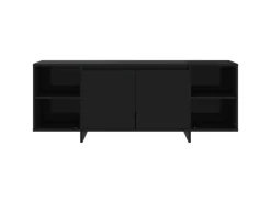 vidaXL TV-Schrank Schwarz 130x35x50 cm Holzwerkstoff