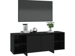 vidaXL TV-Schrank Schwarz 130x35x50 cm Holzwerkstoff