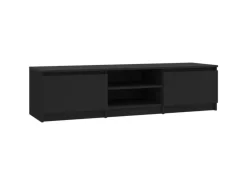 vidaXL TV-Schrank Schwarz 140x40x35,5 cm Holzwerkstoff